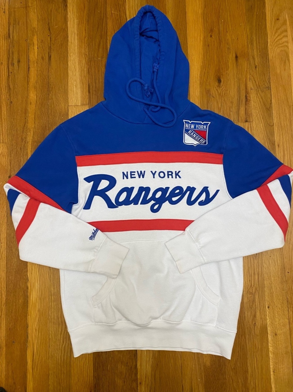 Mitchell & Ness New York Rangers Head Coach Hoodie - Men's Small